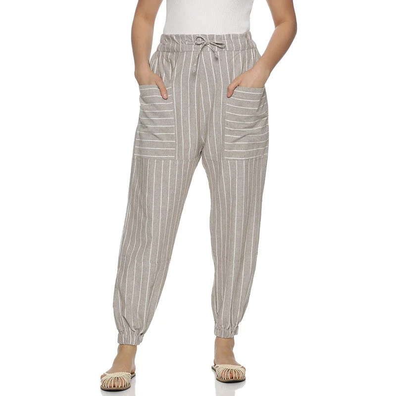 aatman-cotton-jogger-pants-for-women-grey-front-pocket-stripes-hop-bt30-080524