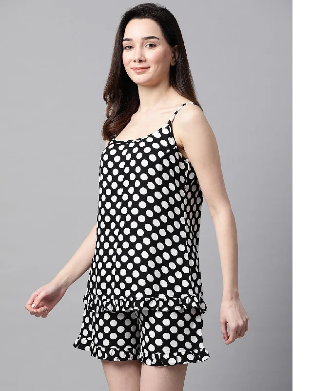 meeranshi-womens-black-and-white-polka-dot-printed-night-suit