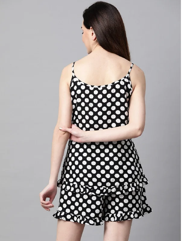 meeranshi-womens-black-and-white-polka-dot-printed-night-suit