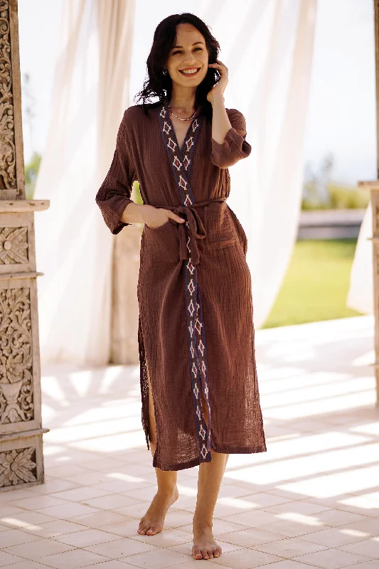 nature-relaxation-diamond-embroidered-cotton-robe-in-chestnut-from-thailand