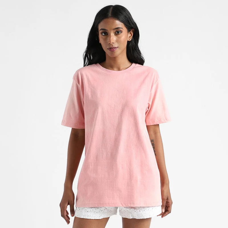 Organic Cotton T-Shirt for Women | Natural Dyed | Light Pink