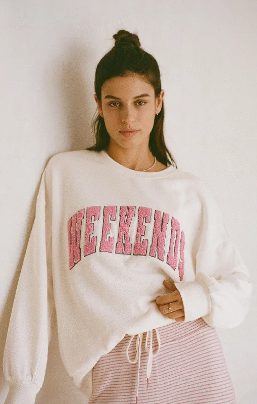 Oversized Weekends Sweatshirt