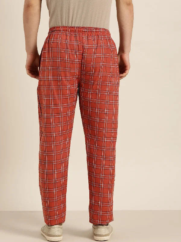 sojanya-since-1958-mens-cotton-rust-white-checked-track-pant