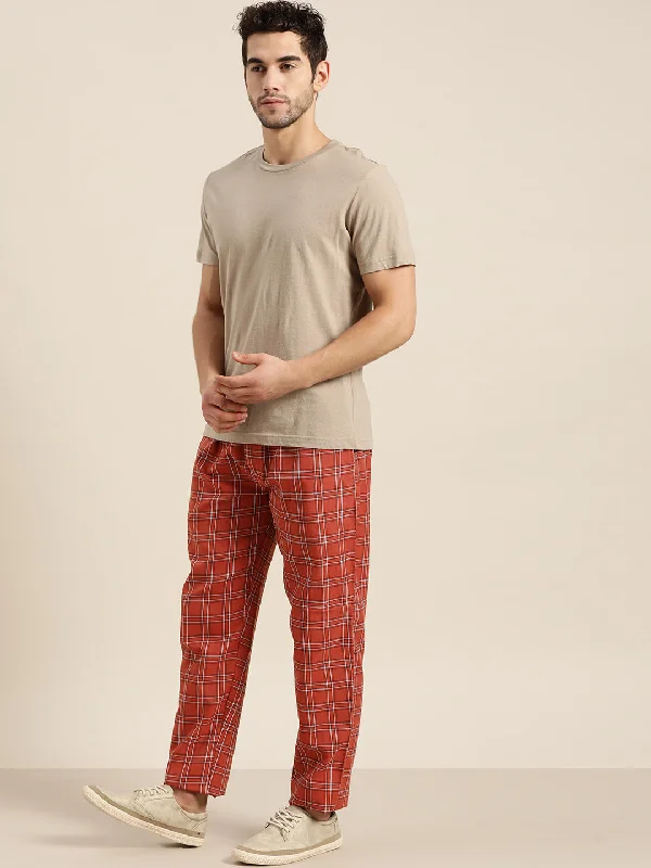 sojanya-since-1958-mens-cotton-rust-white-checked-track-pant