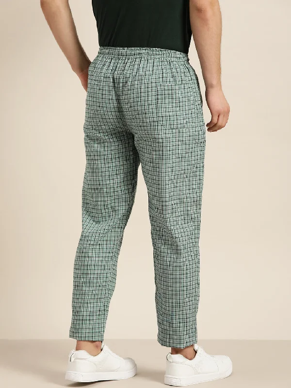 sojanya-since-1958-mens-cotton-sea-green-white-checked-track-pant