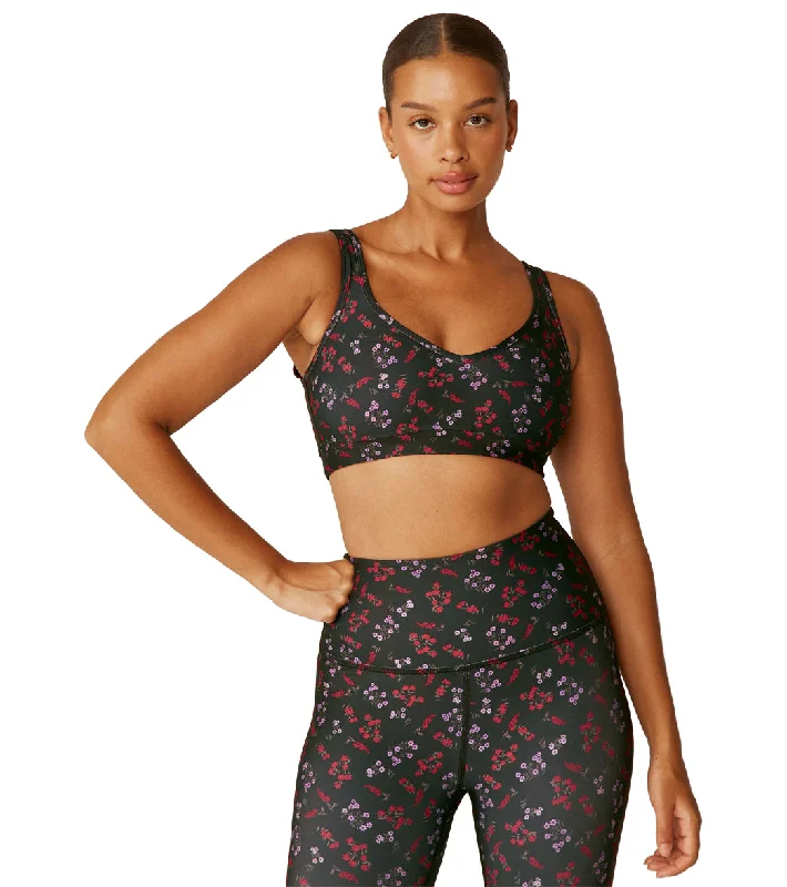 Beyond Yoga Power Play Bra Forget Me Not Floral