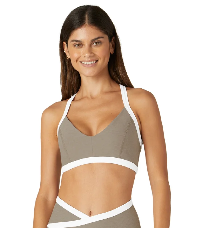 Beyond Yoga Spacedye Outlines Bra Birch-Cloud White