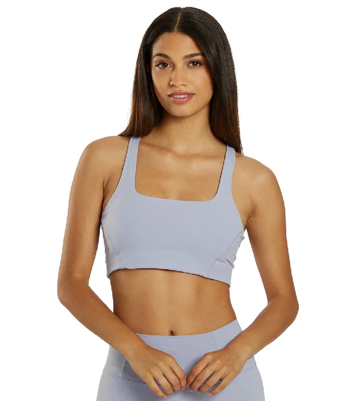 Free People Never Better Square Neck Bra Platinum