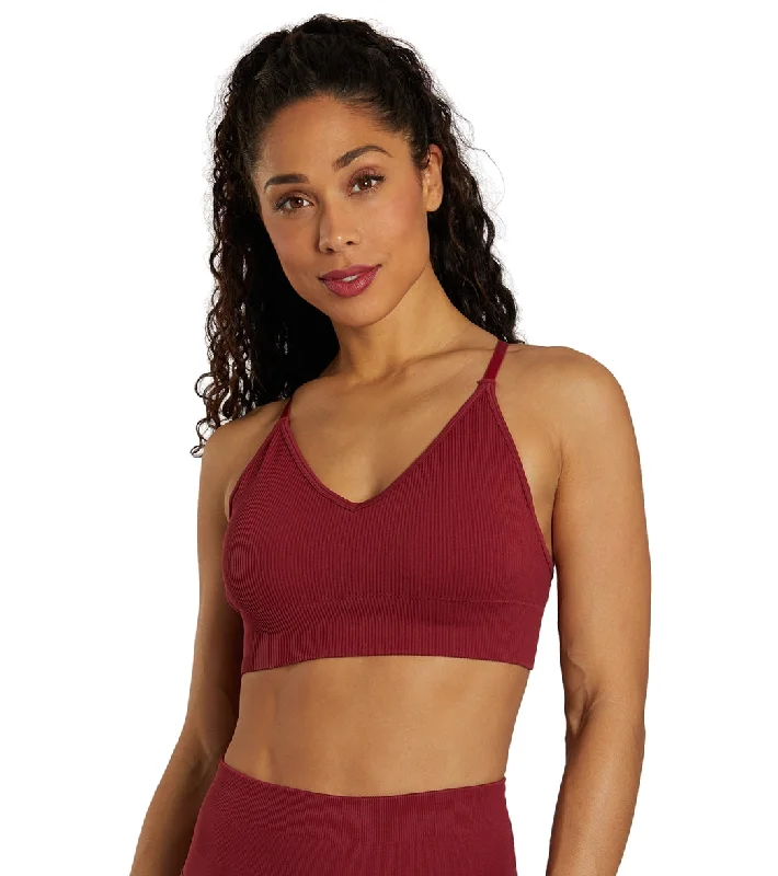 Spiritual Gangster Selene Seamless Triangle Rib Bra