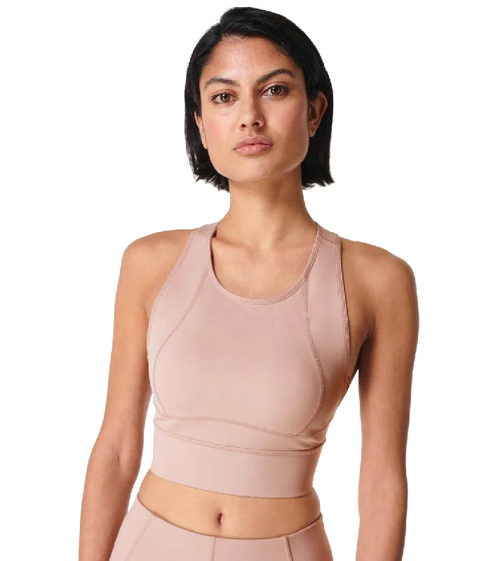 Sweaty Betty Super Soft Dance Crop Ash Pink