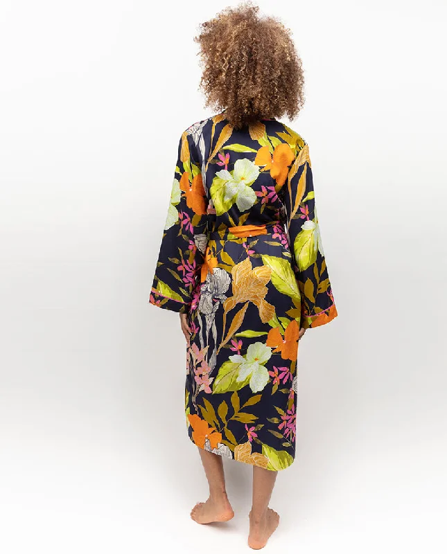 Avery Floral Print Long Dressing Gown