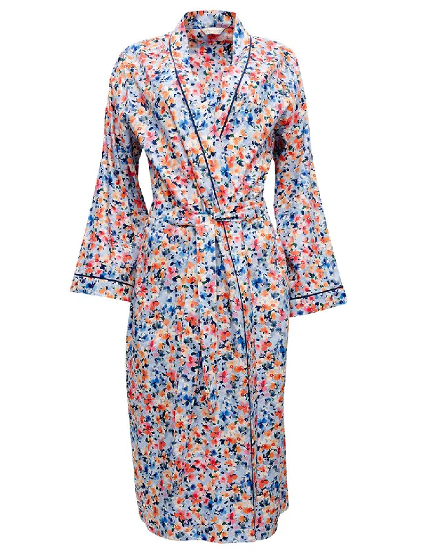 Bea Ditsy Floral Print Long Dressing Gown