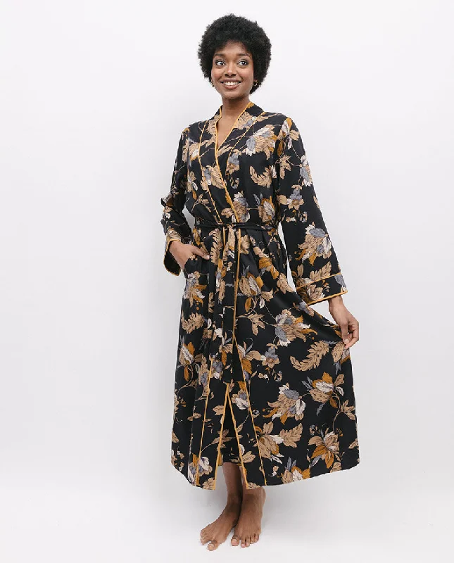 Brixton Floral Print Long Dressing Gown