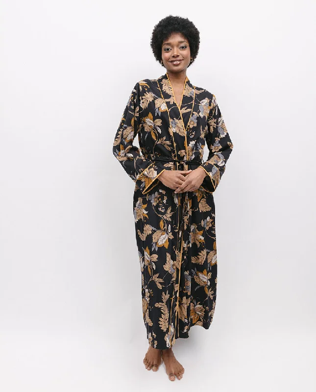 Brixton Floral Print Long Dressing Gown