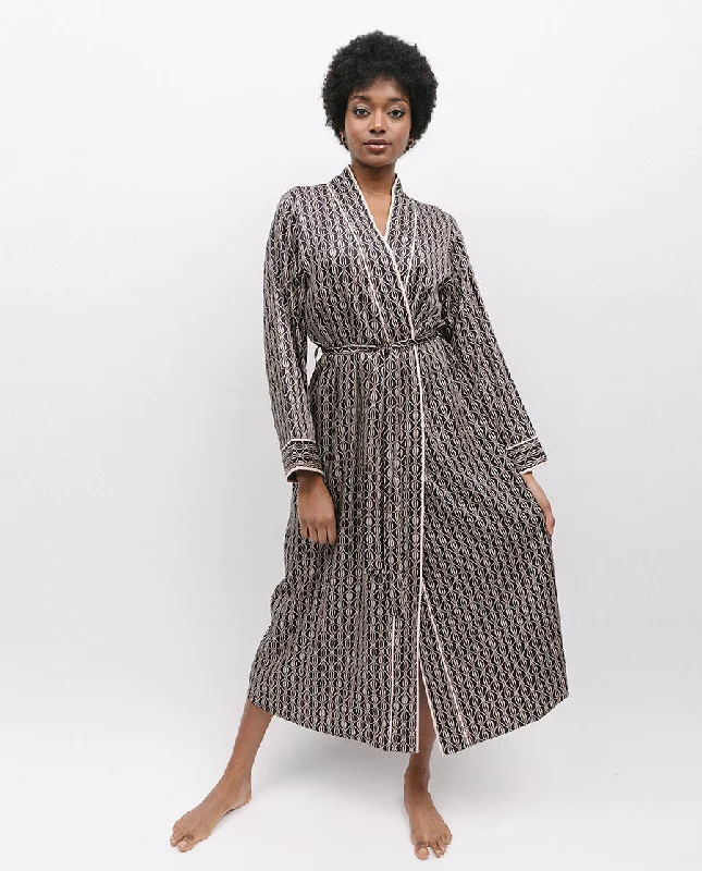 Brixton Geo Print Long Dressing Gown