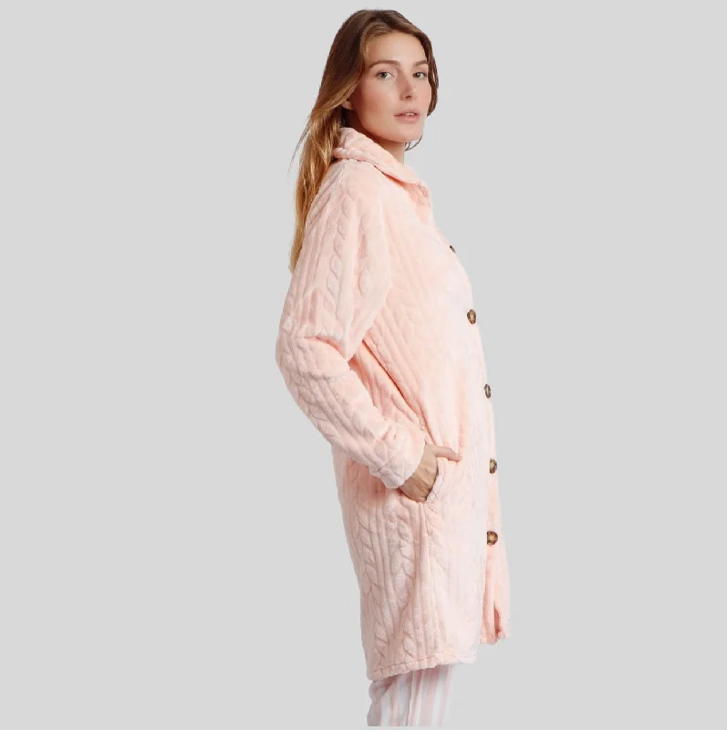 Coral Cable Design Soft Touch Dressing Gown/Jacket