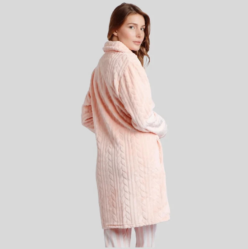 Coral Cable Design Soft Touch Dressing Gown/Jacket