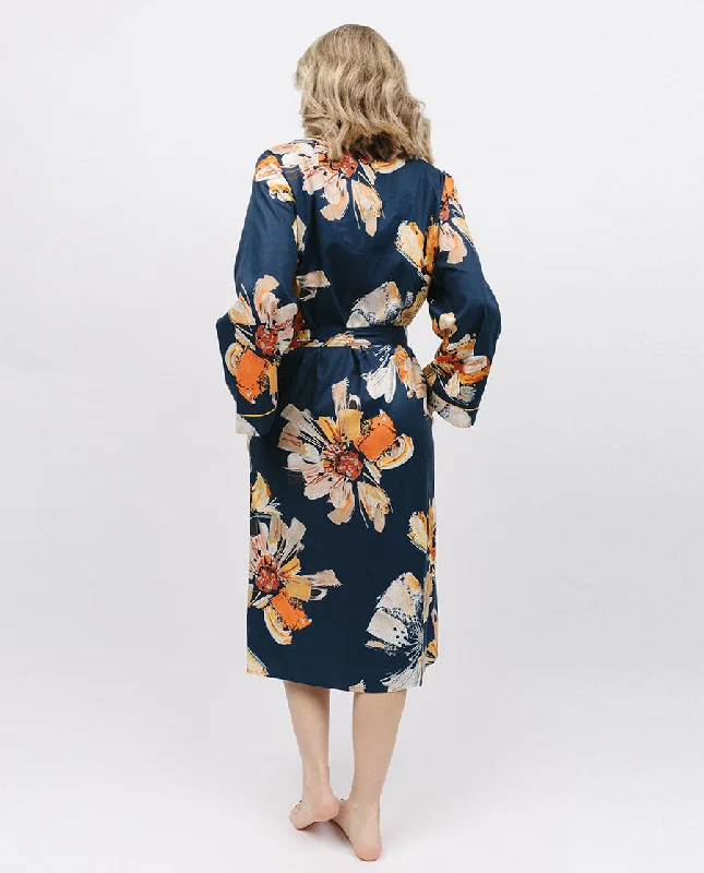 Cosmo Floral Print Long Dressing Gown