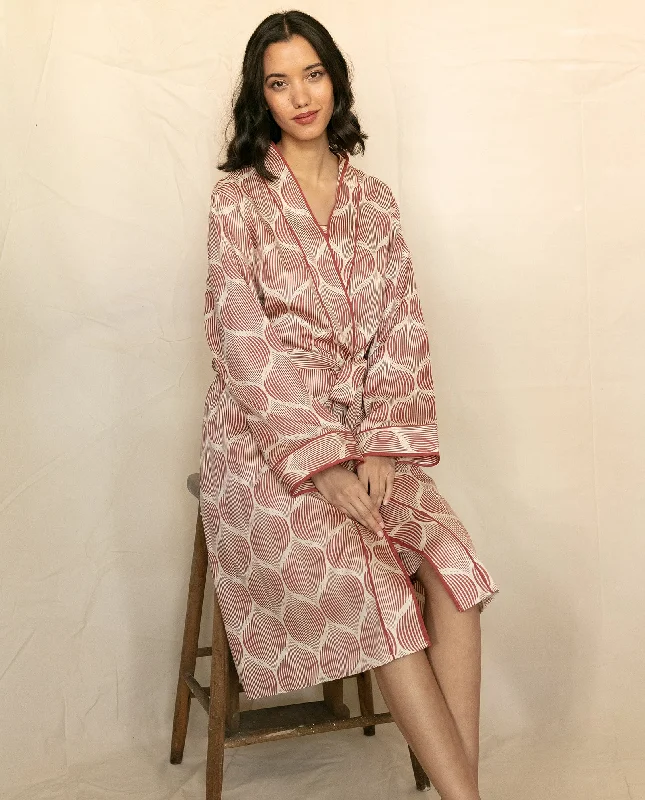 Islington Geometric Print Short Dressing Gown