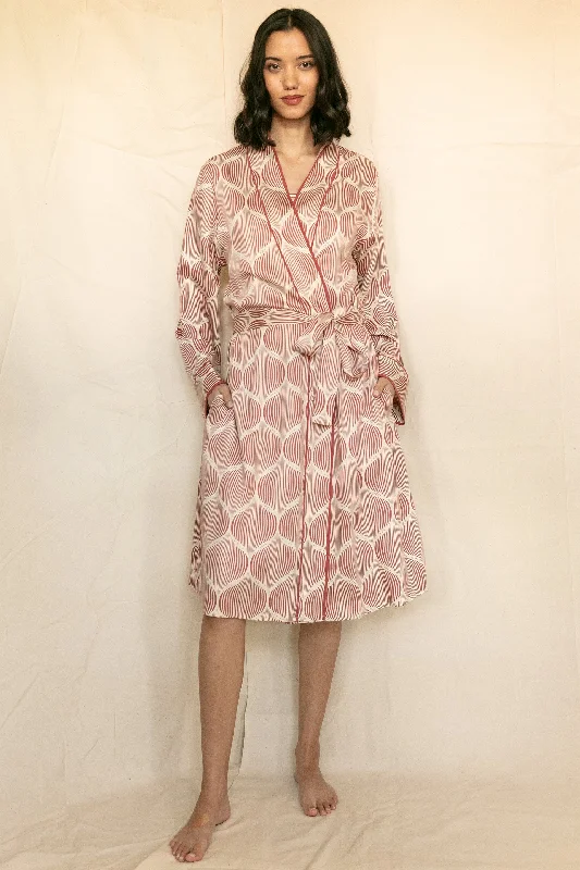 Islington Geometric Print Short Dressing Gown