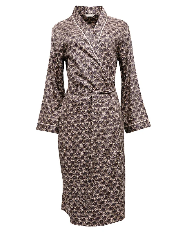 Lana Geo Print Long Dressing Gown