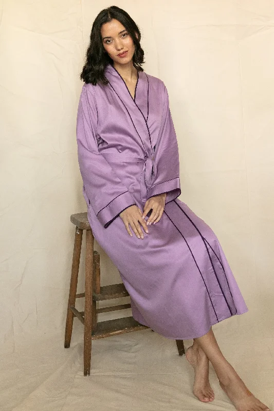 Wimbledon Lilac Long Dressing Gown