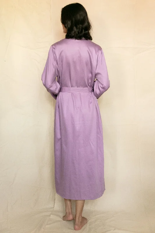 Wimbledon Lilac Long Dressing Gown