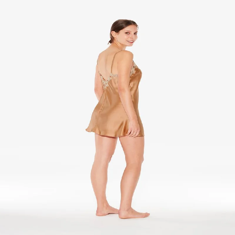 La Perla Maison Silk Satin Slip With Frastaglio