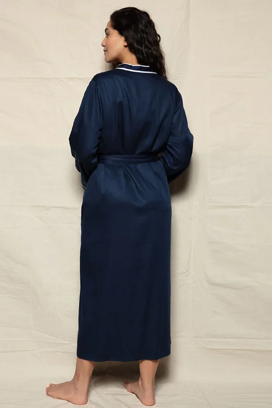 Notting Hill Navy Long Dressing Gown