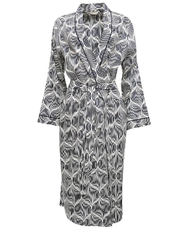 Nicole Geo Print Long Dressing Gown