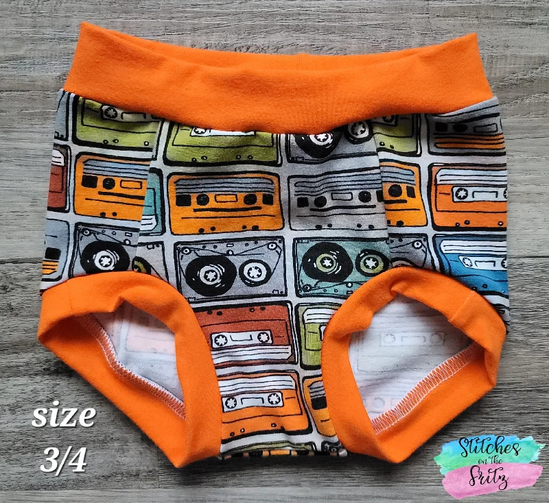 Size 3/4 Boys Briefs Cassette Tapes