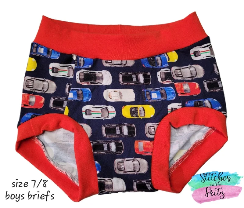 Size 7/8 Boys Briefs Cars