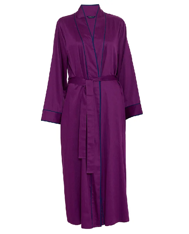 Southbank Magenta Long Dressing Gown