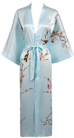 Traditional Silk Cherry Blossom Kimono (in stock, 3 day delivery)