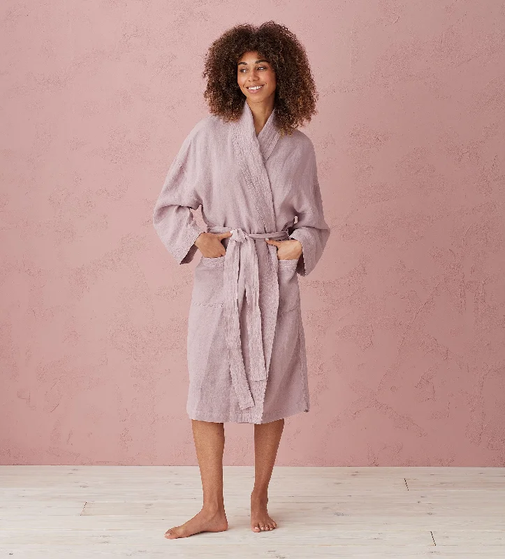 Vintage Rose Layla 100% Linen Robe