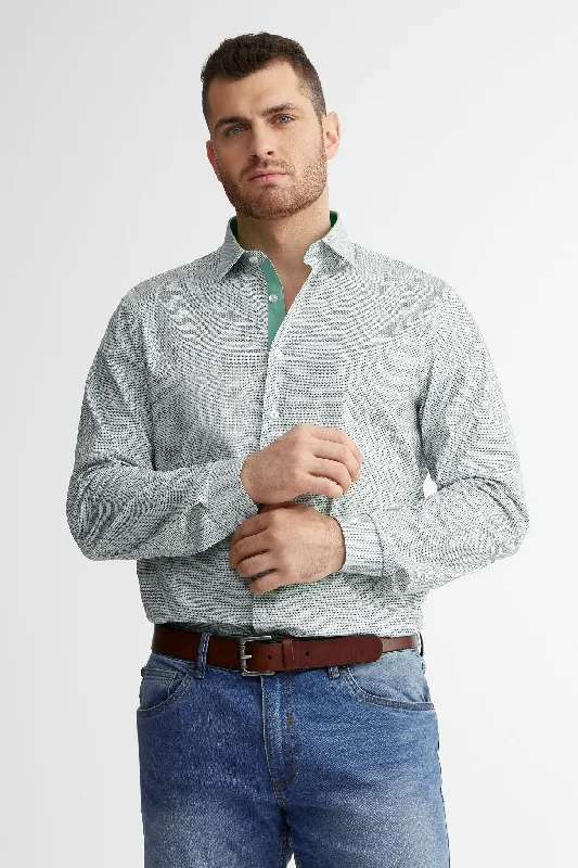 Chemise habillée coupe ajustée en coton - Homme