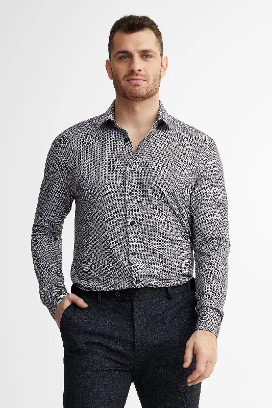 Chemise habillée coupe ajustée en coton - Homme