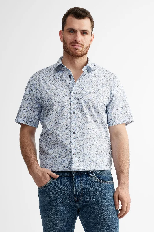 Chemise manches courtes habillé en coton - Homme