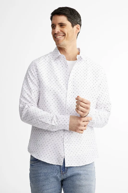 Chemise manches longues microfibre - Homme