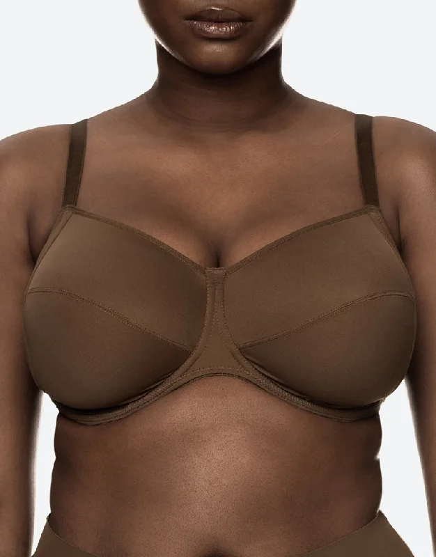 Nubian Skin The Naked Fuller-Bust Balconette Bra Berry