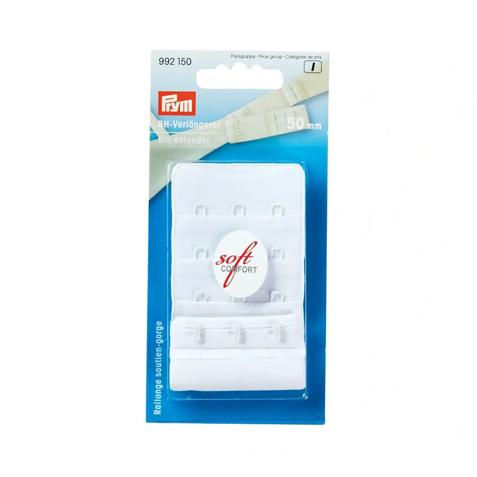 Prym Soft Comfort Bra Extenders 50mm | 3 rows