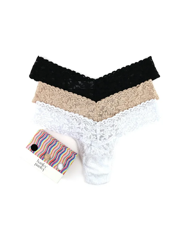 Hanky Panky 3 Multi Packs Thongs Low + Original Rise