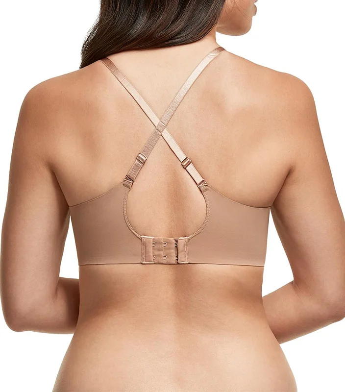 Push Up Wireless Bra Chestnut