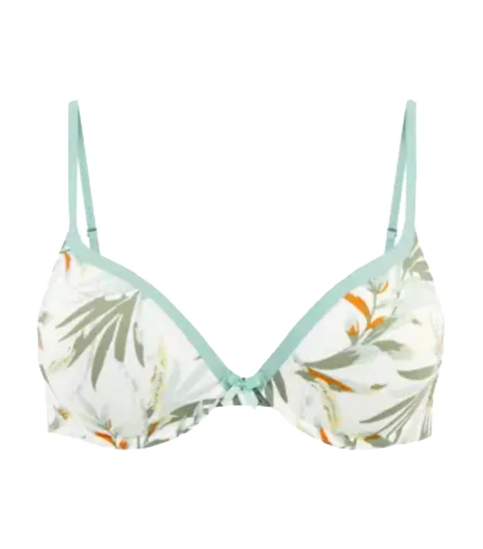 Sumptuously Soft™ Plunge T-Shirt Bra - Light Green Mix