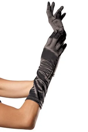 Satin Elbow Length Gloves