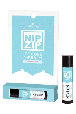 Sensuva Nip Zip Ice Cube Nip Balm - Strawberry Mint