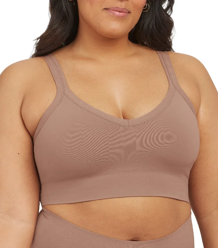 EcoCare Longline Bralette Café Au Lait