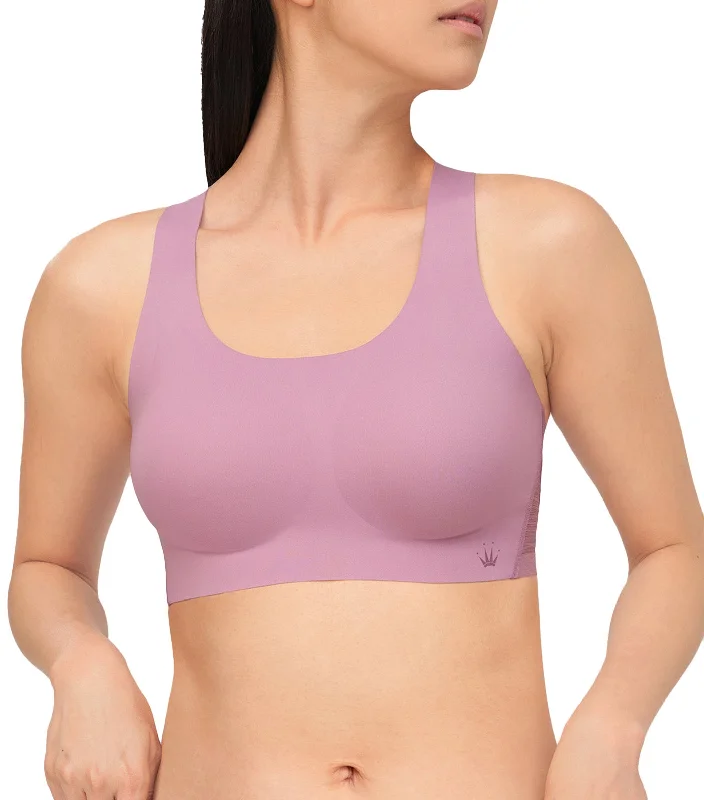 Flex Smart Non-Wired Padded Pull On Bra Purple