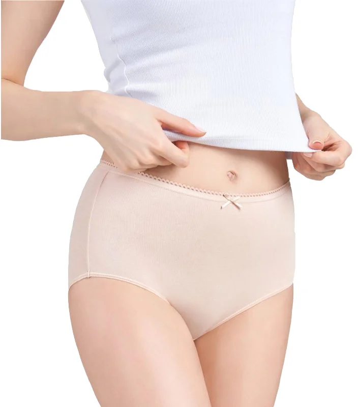 Modern Cotton Maxi Panty Beige