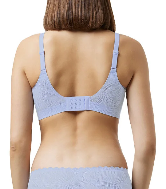 Sloggi Zero In Lace 2.0 Lavender Bra Blue